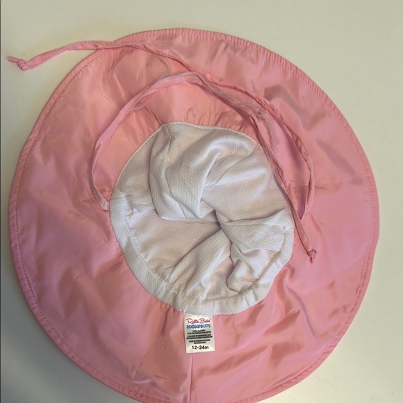 Ruffle Butts Pink kids Bonnet Hat - Picture 5 of 5